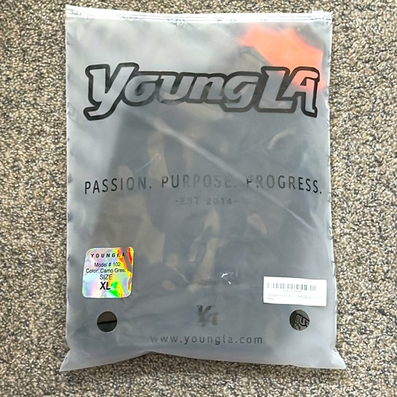 NEW! YOUNGLA - BODYBUILDING FRENCH TERRY SHORTS - CAMO - Size: XL - Picture 5 of 5